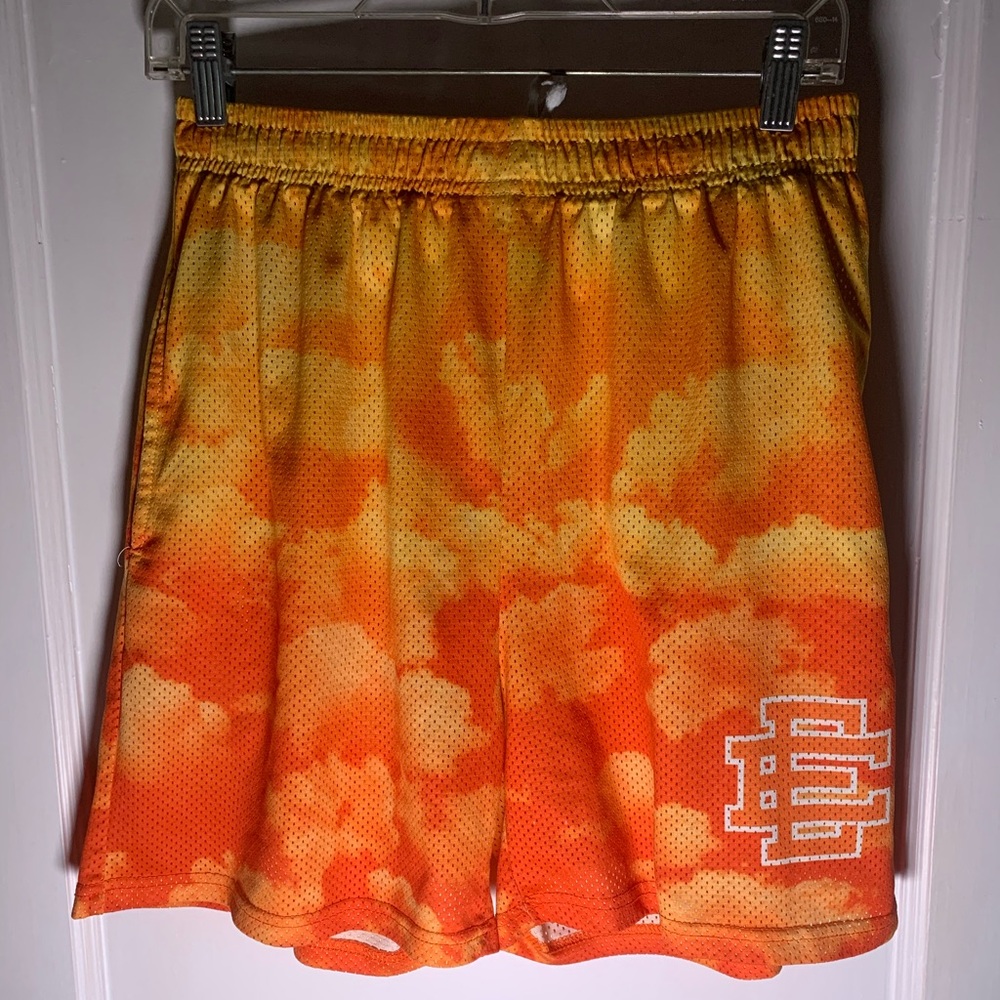 Eric Emmanuel orange cloud shorts
